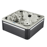 Spa Jacuzzi ANTIBES, 7 places, de la marque ZigZag SPA, Spa haut de gamme, habillage Gris et Leds extérieures