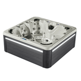 Spa Jacuzzi ANTIBES, 7 places, de la marque ZigZag SPA, Spa haut de gamme, habillage Gris et Leds extérieures