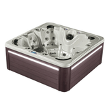 Spa Jacuzzi ANTIBES, 7 places, de la marque ZigZag SPA, Spa haut de gamme, habillage Marron et Leds extérieures