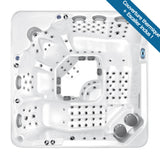 Vue de haut de la cuve du Spa Jacuzzi 6 personnes Bora-Bora de la marque ZigZag SPA