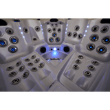 Jets éclairés dans la cuve du Spa Jacuzzi MONACO de la marque ZigZag SPA