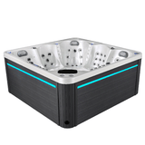 Spa Jacuzzi Saint Tropez avec habillage Gris et Led bleu