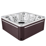 Spa Jacuzzi Saint Tropez avec habillage Marron et Led blanche