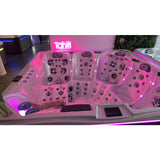 Spa Jacuzzi 5 places TAHITI éclairé en rose