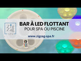Vidéo de démonstration du Bar à Led flottant pour Spa et Piscine