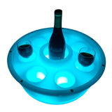 Bar à Led flottant pour Spa et PiscineBar à Led flottant avec emplacement pour 1 bouteille et 7 verres