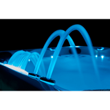 Jets et cascade lumineuse du Spa Jacuzzi MOOREA