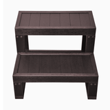 Escaliers 2 marches Marron pour Spa vue de face