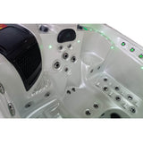 Cuve du Spa Jacuzzi Wallis éclairée en vert