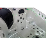 Cuve du Spa Jacuzzi Wallis éclairée en vert