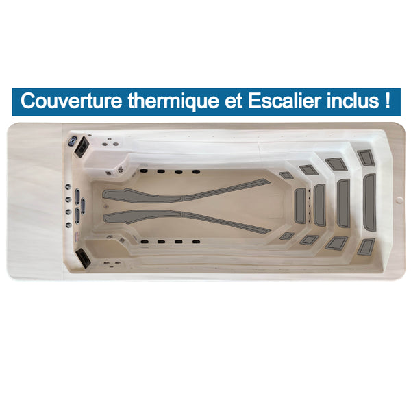 Spa de nage à turbine Bastia de la marque ZigZag SPA
