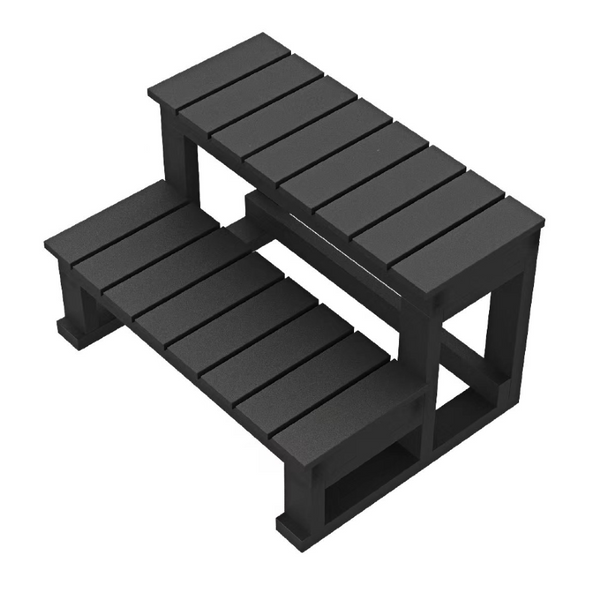 Escalier 2 marches Gris pour Spa Plug&Play