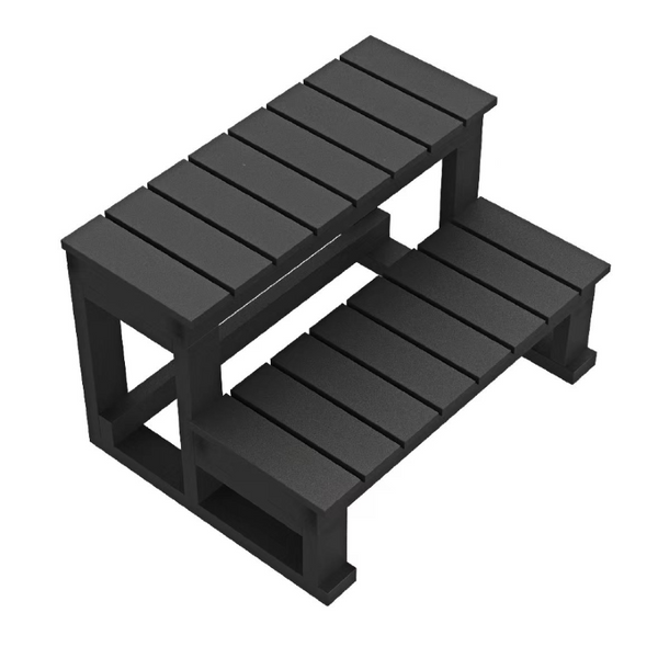 Escalier 2 marches Gris pour Spa Plug&Play