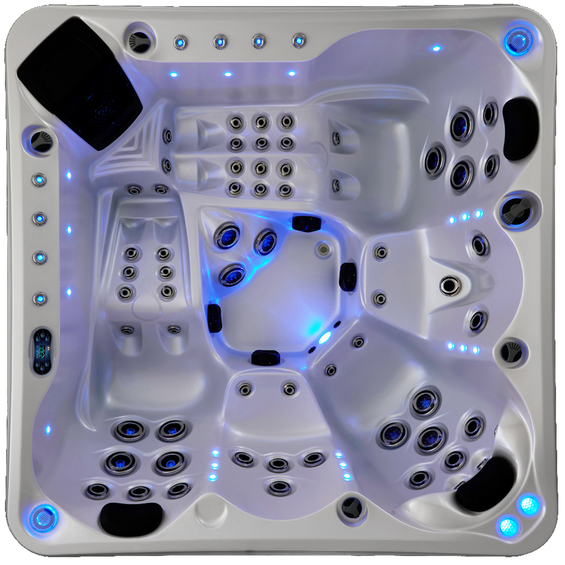 Cuve éclairée du Spa Jacuzzi MONACO de la marque ZigZag SPA