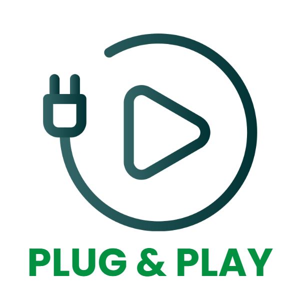 Logo Plug & Play pour Spa de la marque ZigZag SPA