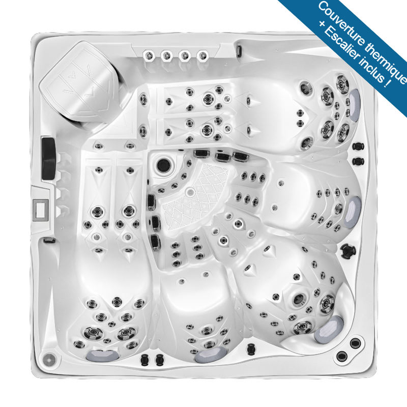 Spa Jacuzzi TAHITI de la marque ZigZag SPA avec 5 places et d'une taille de 230*230 cm