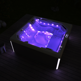 Spa ZEN 5 de chez ZigZag SPA avec lumières mauves