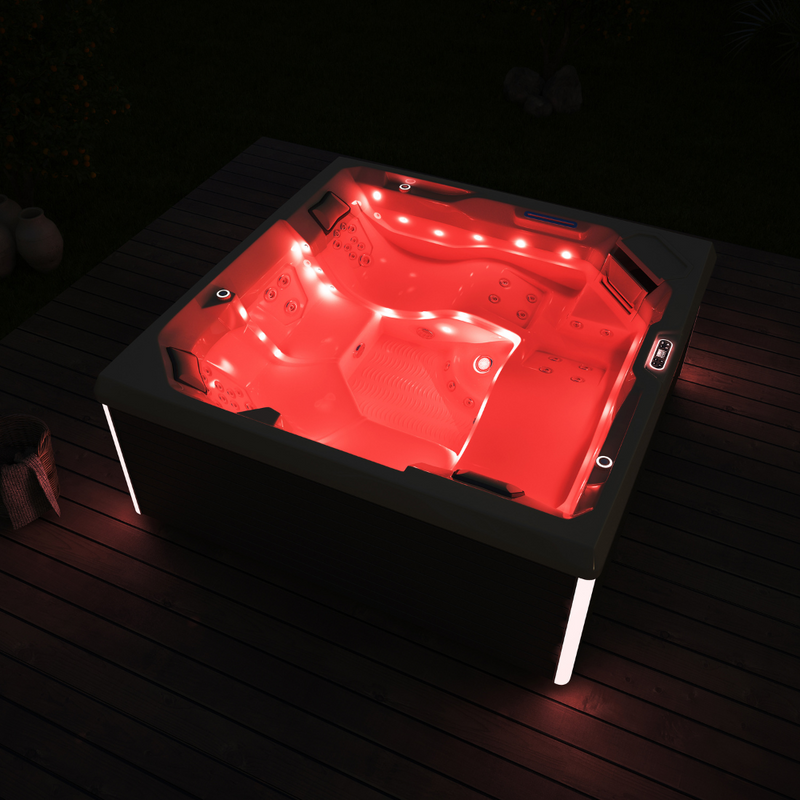 Spa ZEN 5 de chez ZigZag SPA avec lumières rouges