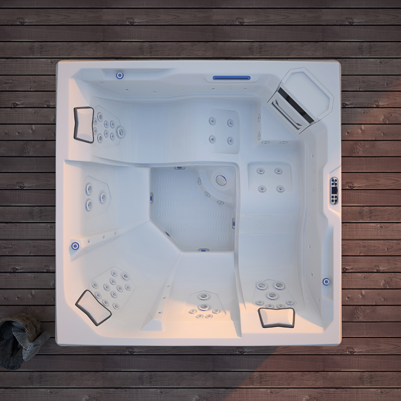 Vu de haut du Spa ZEN5 de la marque ZigZag SPA