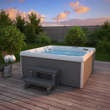 Spa ZEN5 présenté sur une terrasse 